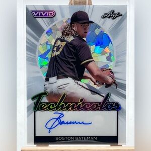 Boston Bateman Bookend On-Card Auto